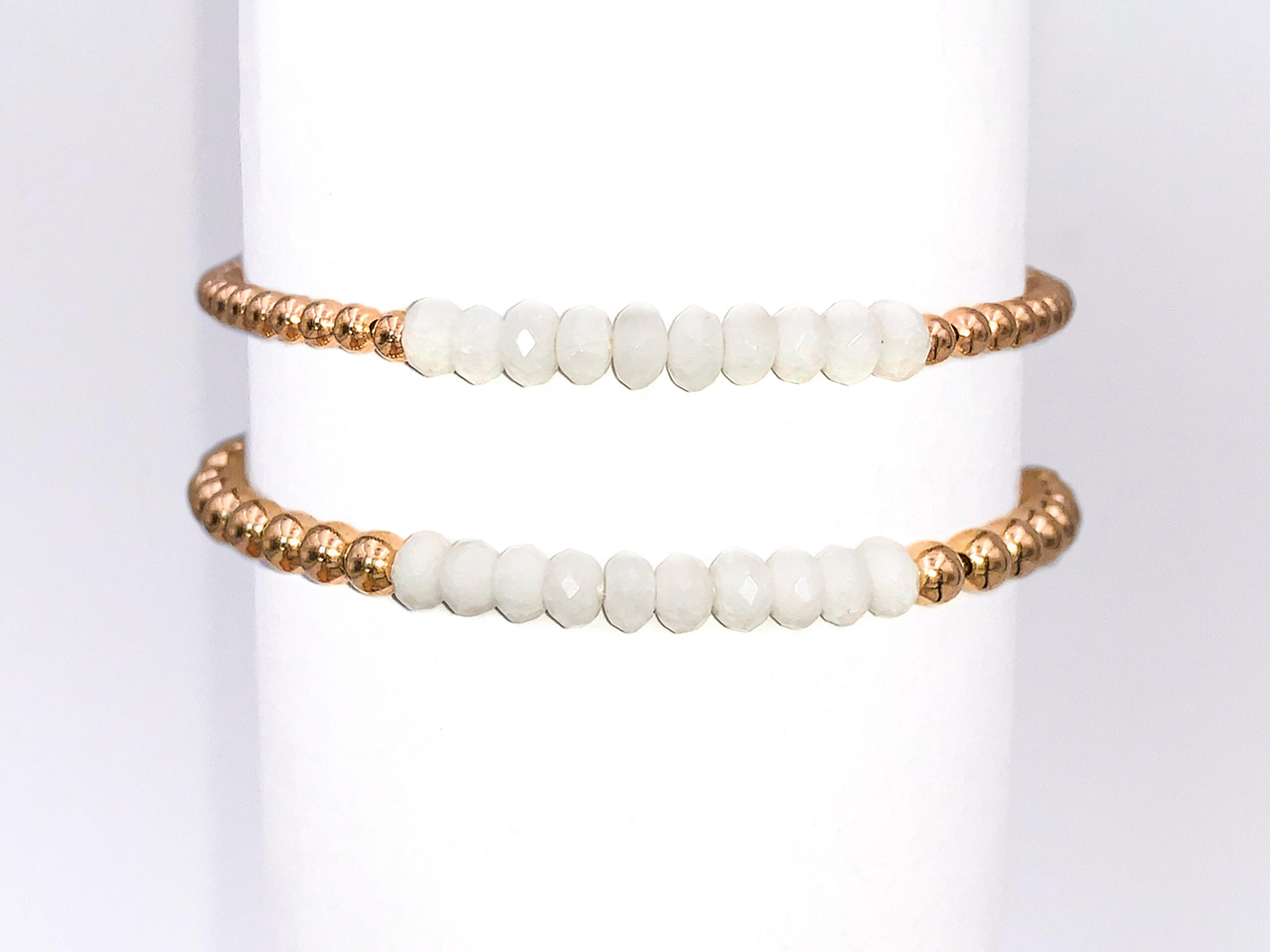 White jade bead bracelet hotsell
