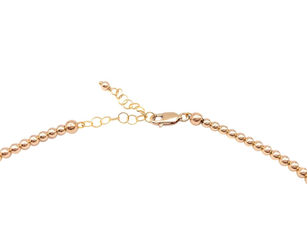 2mm Gold Filled Bead Necklace - Image 2