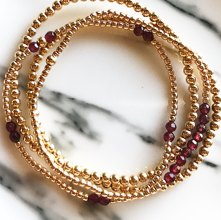 Gold Filled Bead Bracelet Kim Ashley Design