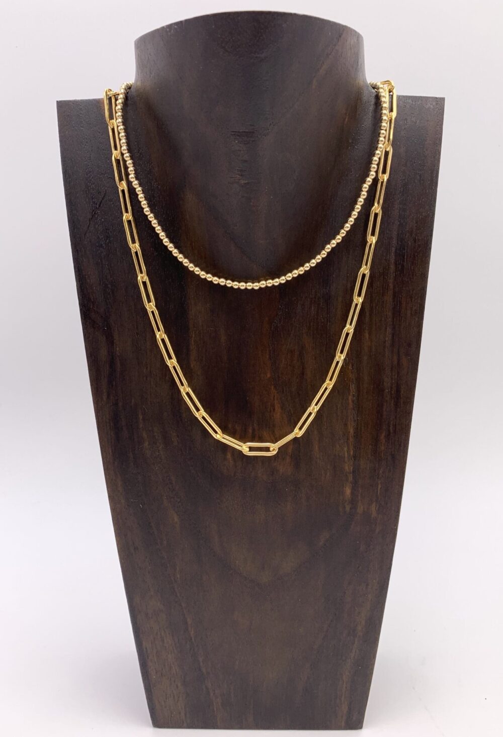 Gold Filled Paper Clip Chain Necklace - Image 2