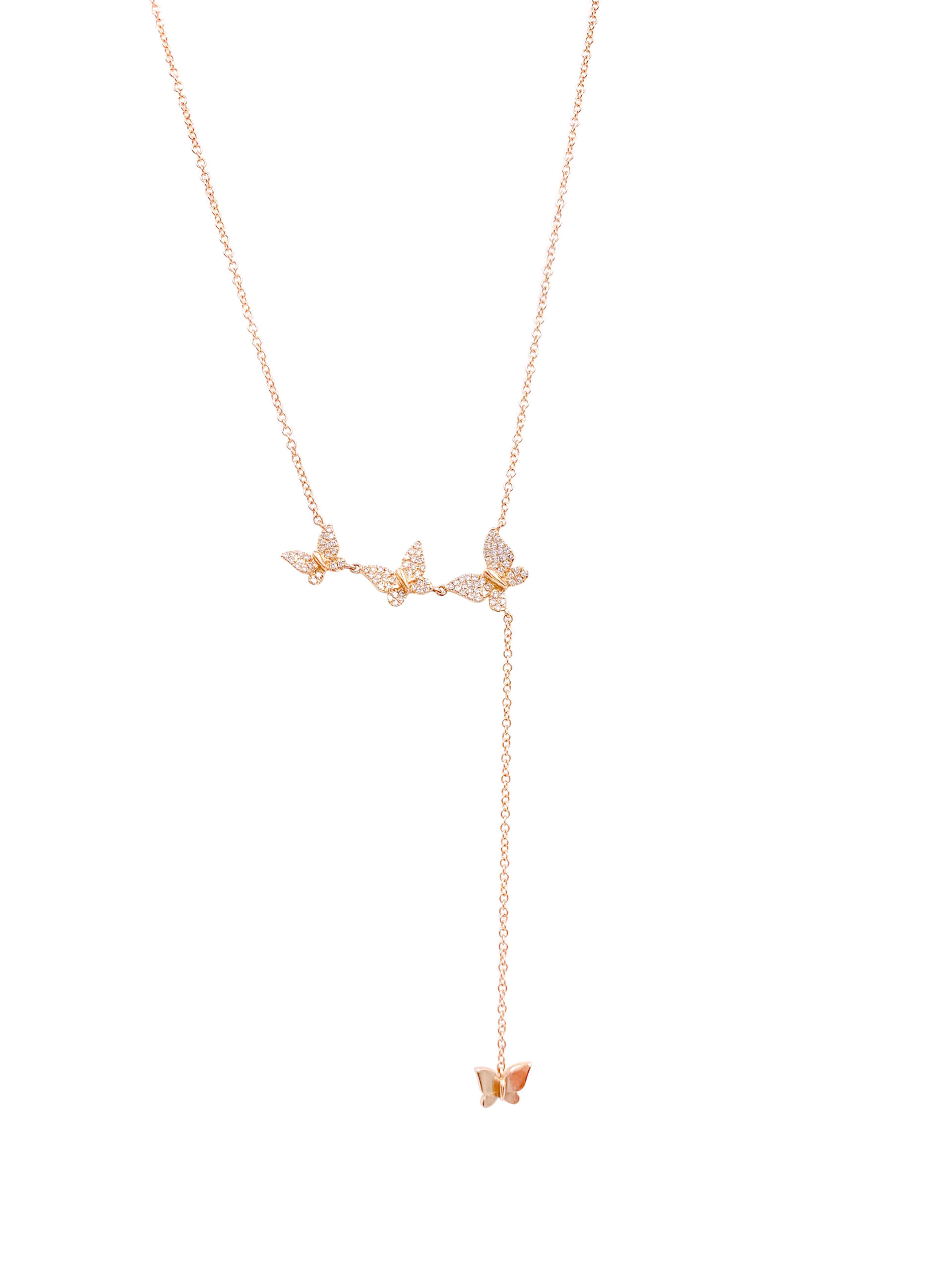 Butterfly lariat deals necklace