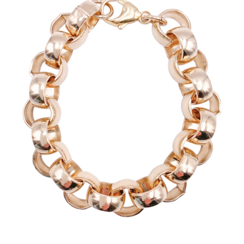 Gold Filled Large Rolo Chain Bracelet