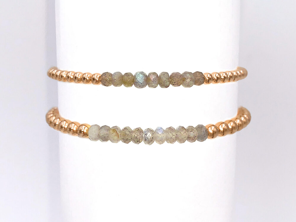 Labradorite Gold Filled Bead Bracelet