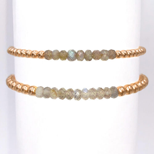 Labradorite Gold Filled Bead Bracelet