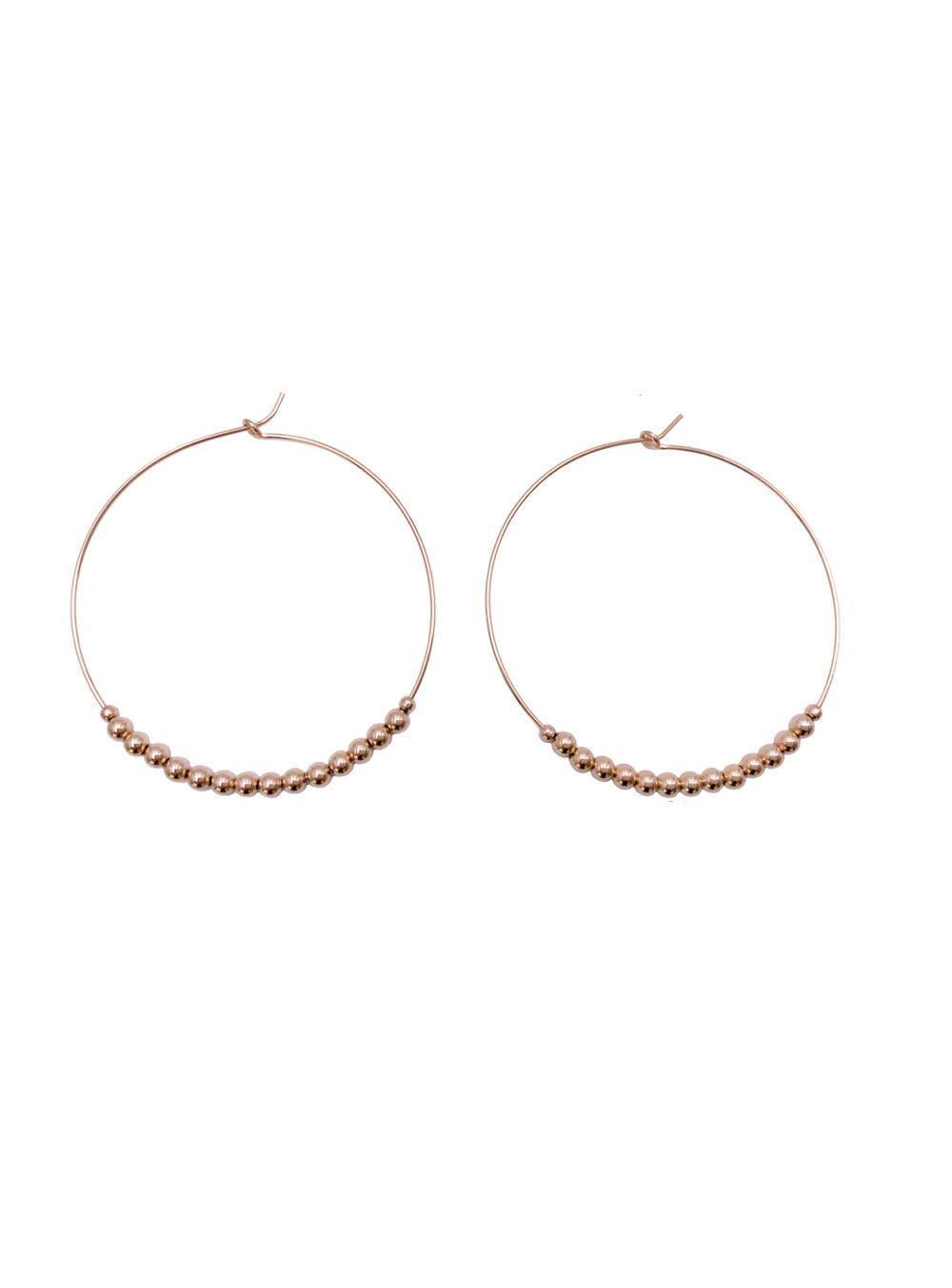 3mm Gold Filled Bead Hoops