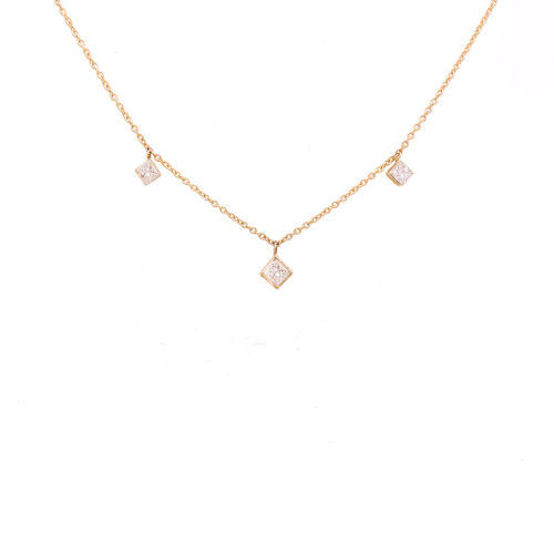14k Diamond Drop Necklace