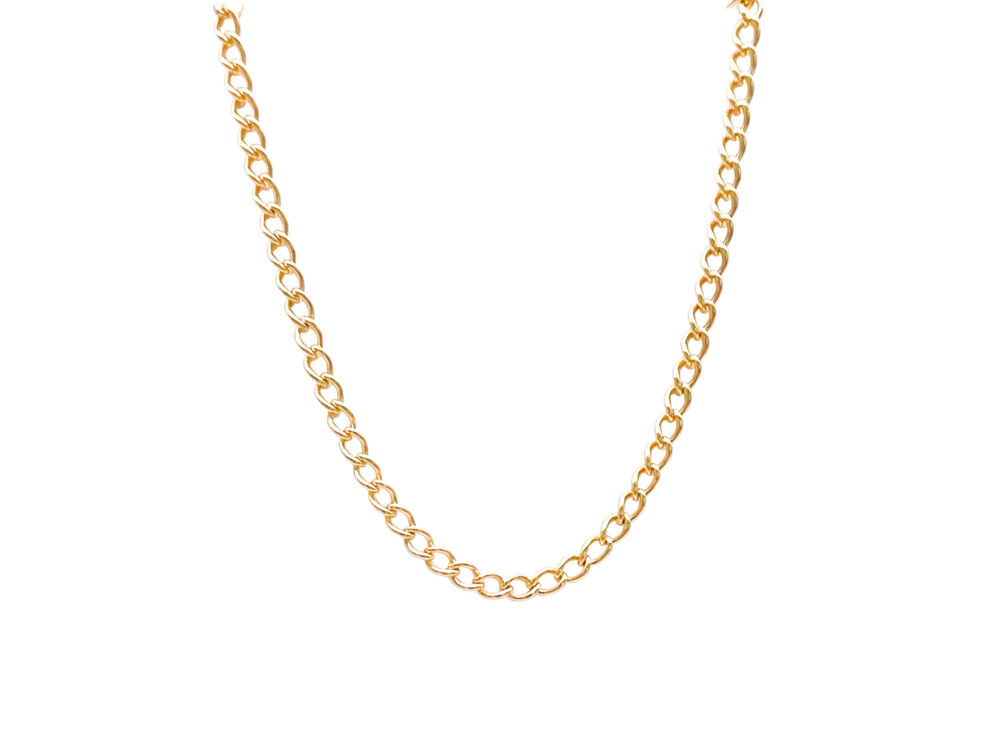 Gold Filled Curb Chain Necklace