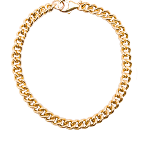 Gold Filled Cuban Chain Bracelet