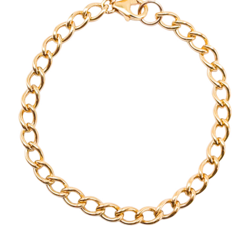 Gold Filled Curb Chain Bracelet